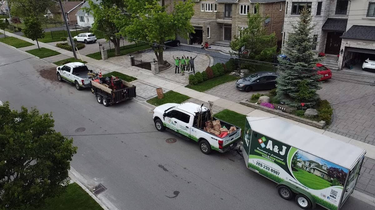 landscaping by A and J landscaping and snow removal in Mississauga