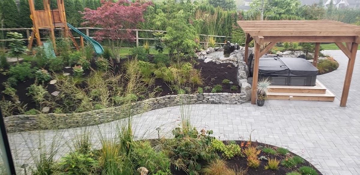 landscaping by Advanced Interlock Ltd. in Metrotown