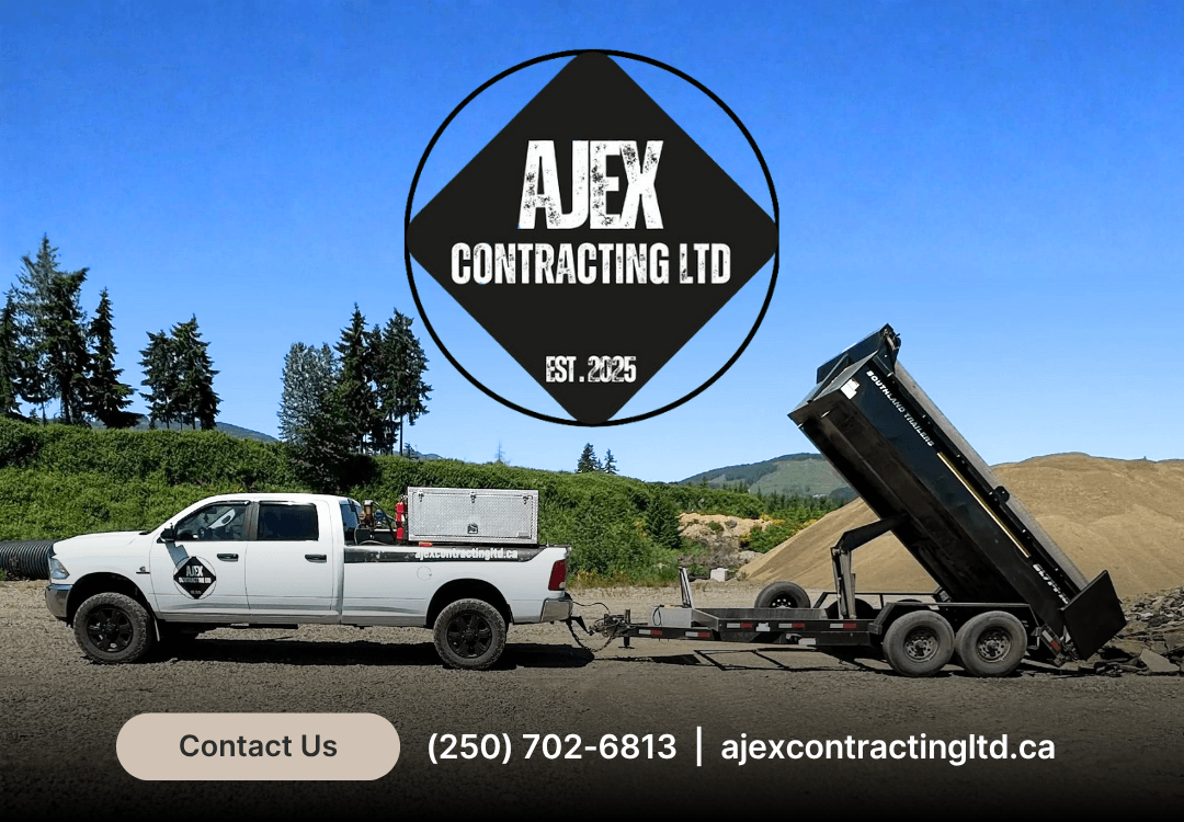 excavating & site prep by AJEX Contracting Ltd in Dundarave