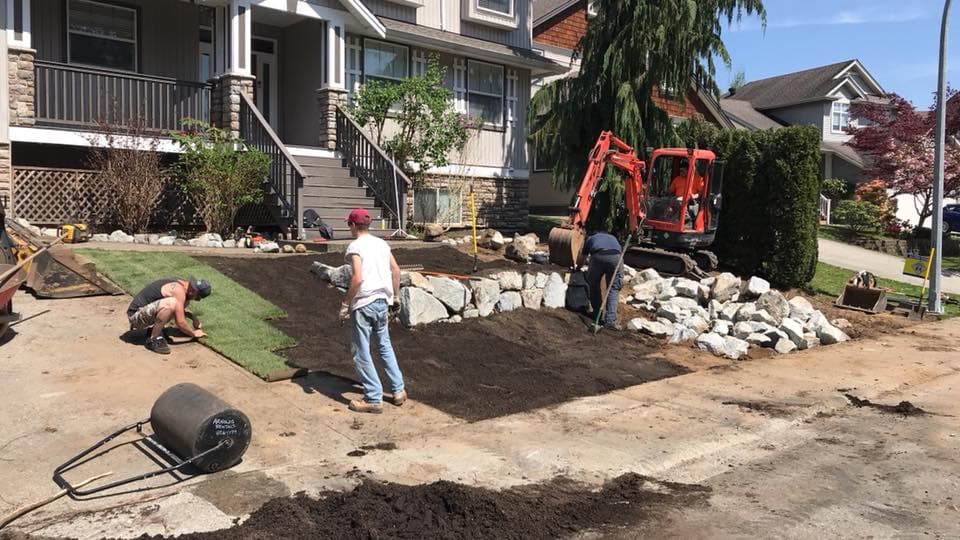 landscaping by Benax Hardscape & Landscape in Cloverdale