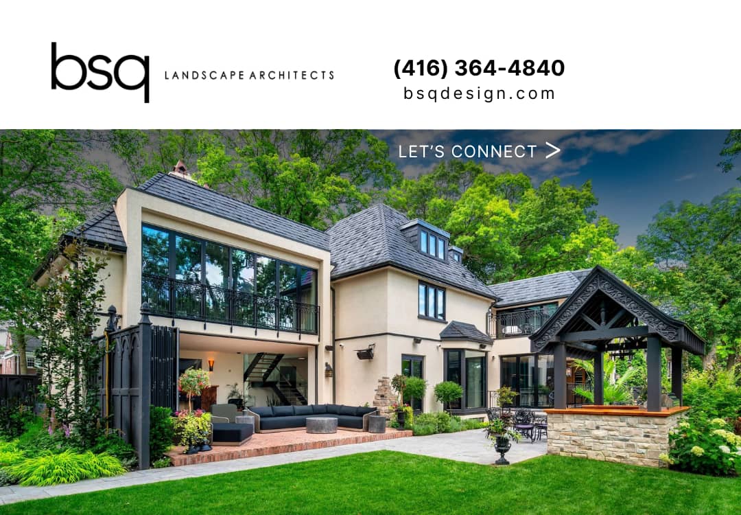 landscape design by bsq Landscape Architects in Leaside