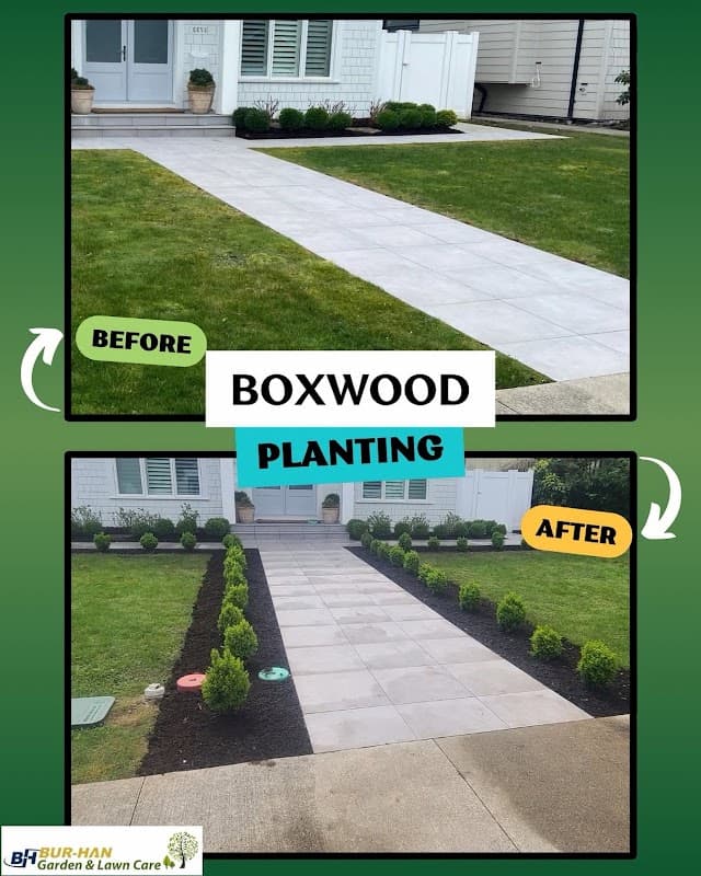 landscaping by BUR-HAN Garden & Lawn Care in Hastings-Sunrise