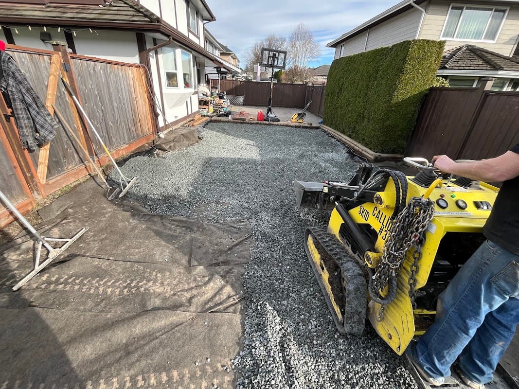 landscaping by Calliou Outdoor Services in Port Coquitlam