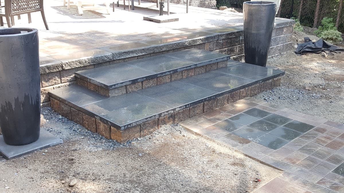 interlocking by Colima Masonry and Paving Ltd. in Grandview-Woodland