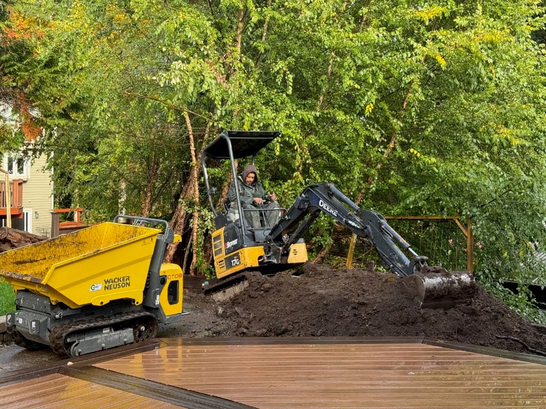excavating & site prep by Dalton Trucking Ltd in Hastings-Sunrise