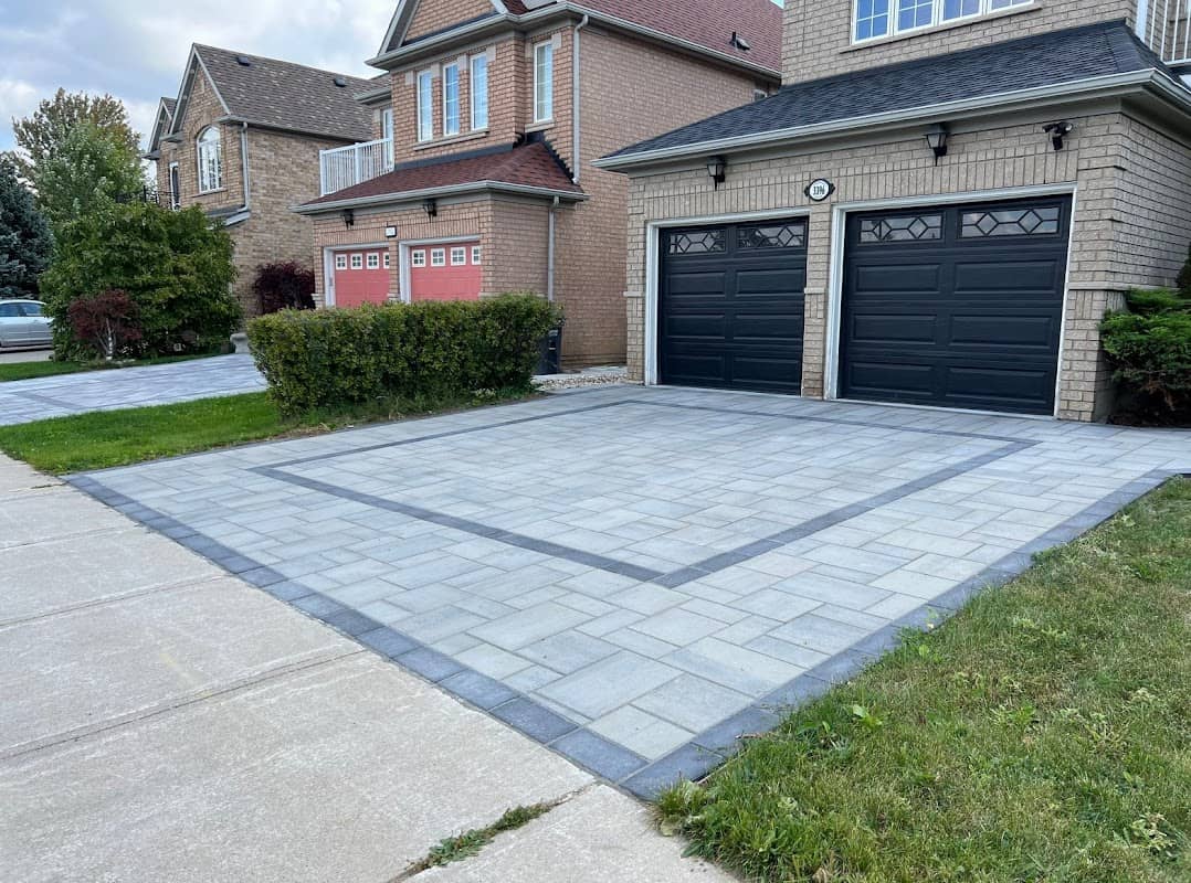 landscaping by Enviro-Loc Interlocking LTD. in Oakville