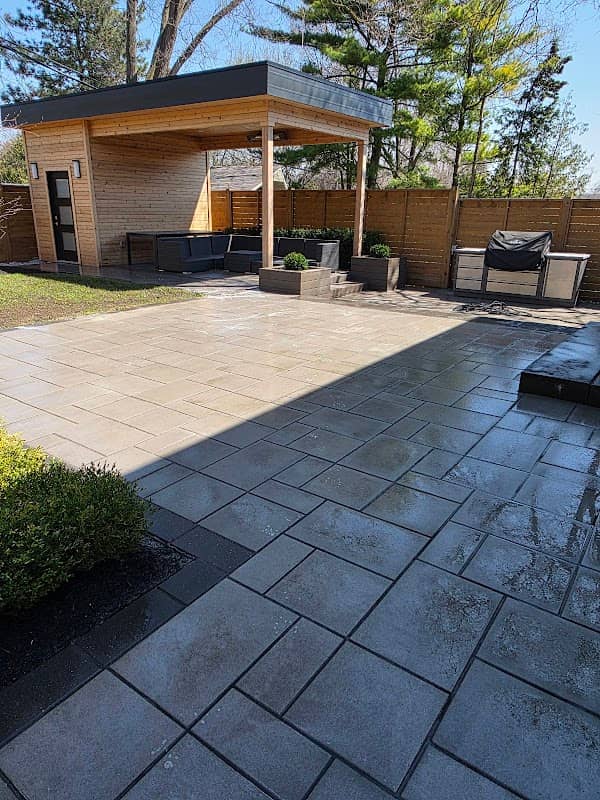 landscape design by Green Masters Landscaping Inc in Willowdale
