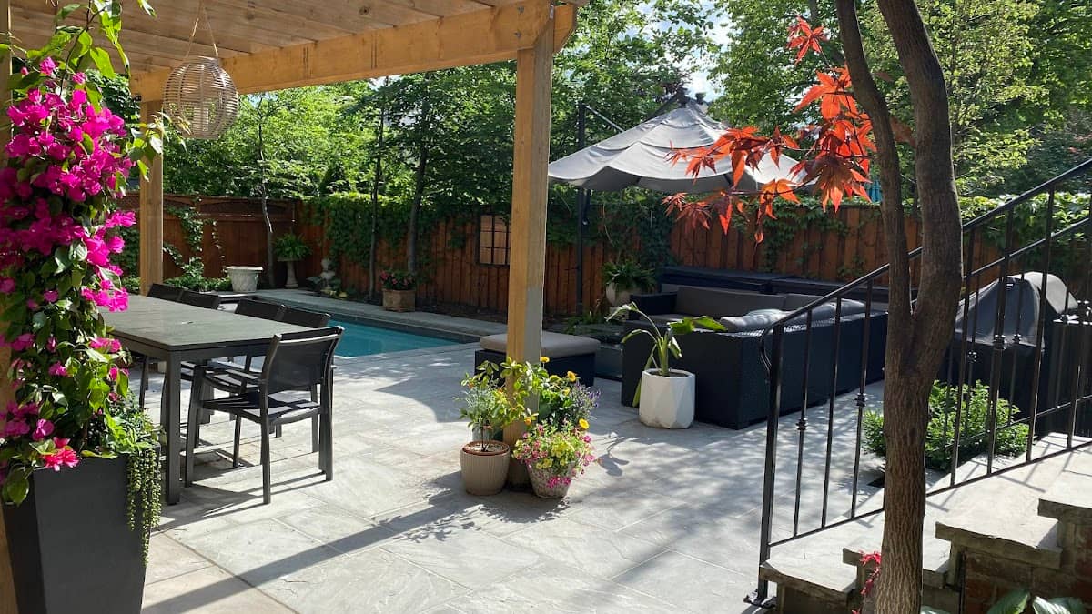 landscaping by Greenie Snowie in Leaside