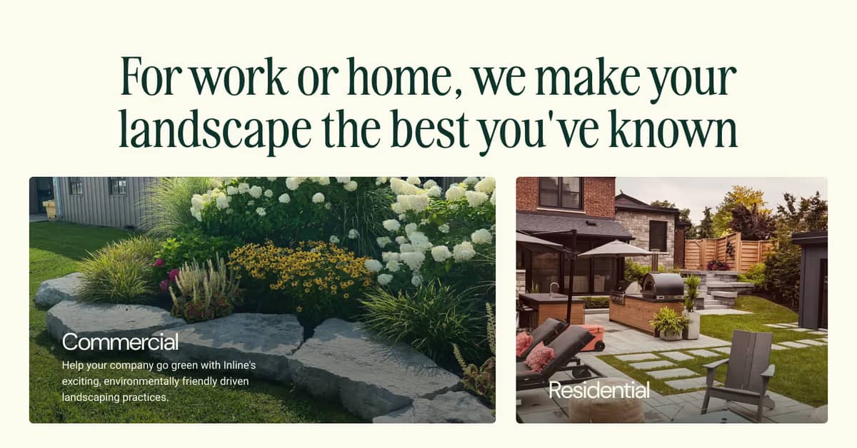 landscape design by Inline Landscaping Inc. in Pickering