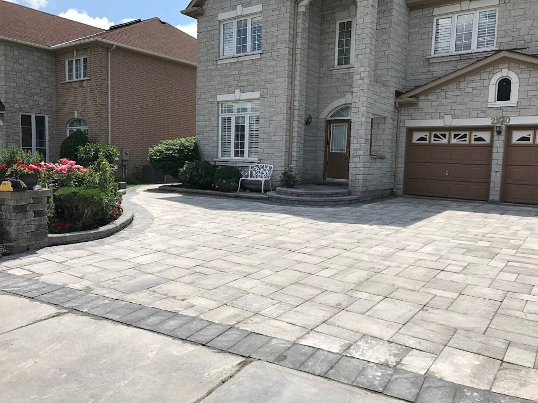 landscape design by JIAYUAN LANDSCAPING & INTERLOCKING INC. in Markham