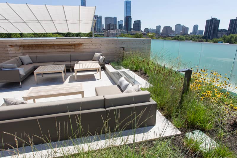 landscape design by Land Art Design Landscape Architects Inc. in Mimico