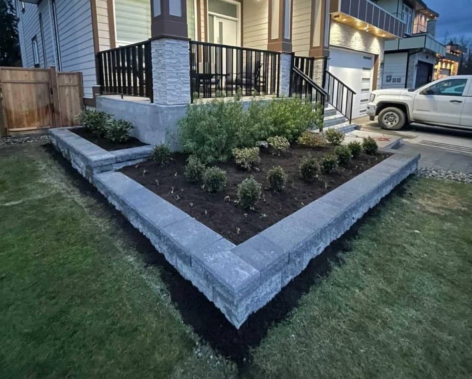 Langley Retaining Walls, photograph 2 of Langley