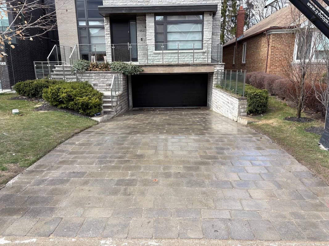 Leveled Ground Interlock Repair & Landscaping Construction, photograph 2 of Leaside