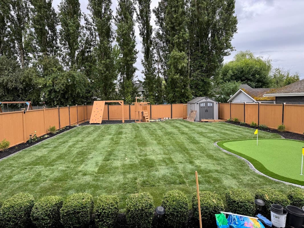 landscaping by Lushgreen Landscapers Ltd. in Surrey
