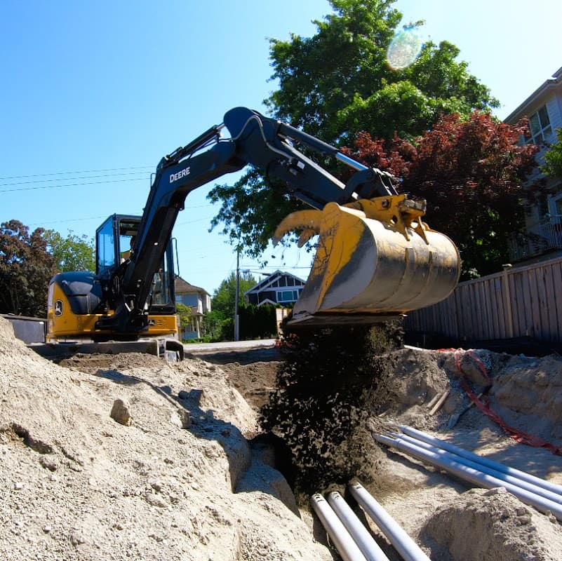 excavating & site prep by LUVIPE EXCAVATION LTD. in Langley