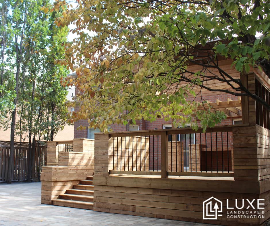 landscaping by Luxe Landscape & Construction in Oakville