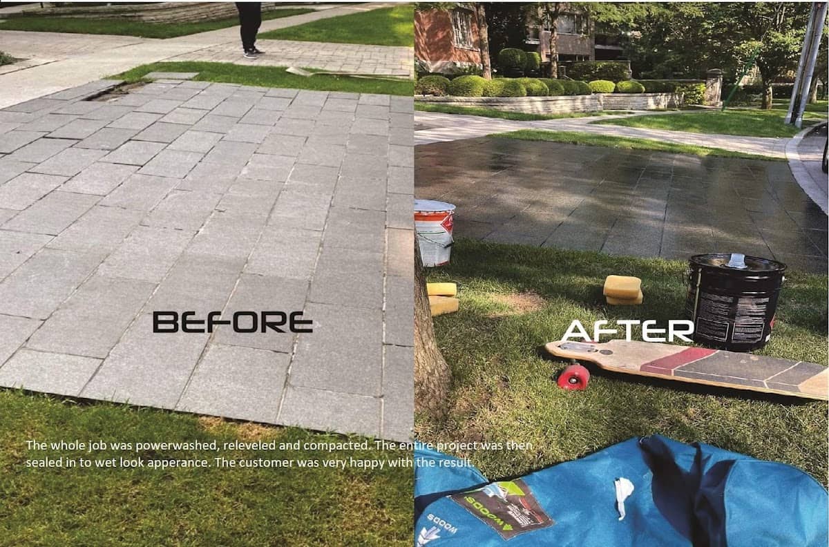 driveway paving by M&I Interlocking in Mississauga