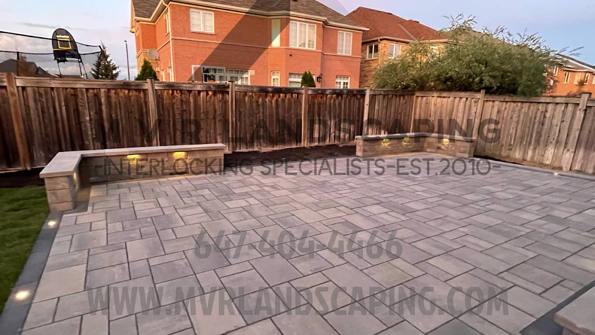 landscape design by MVR Landscaping and Interlocking in Mississauga