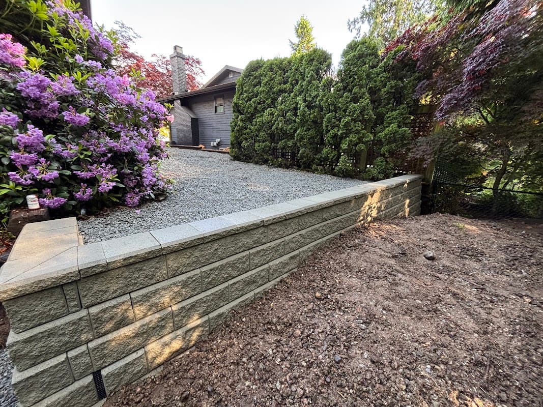 landscaping by NM Mini Excavation in Pitt Meadows