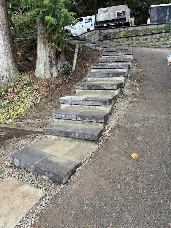 landscaping by North shore stonework &landscaping in Lonsdale