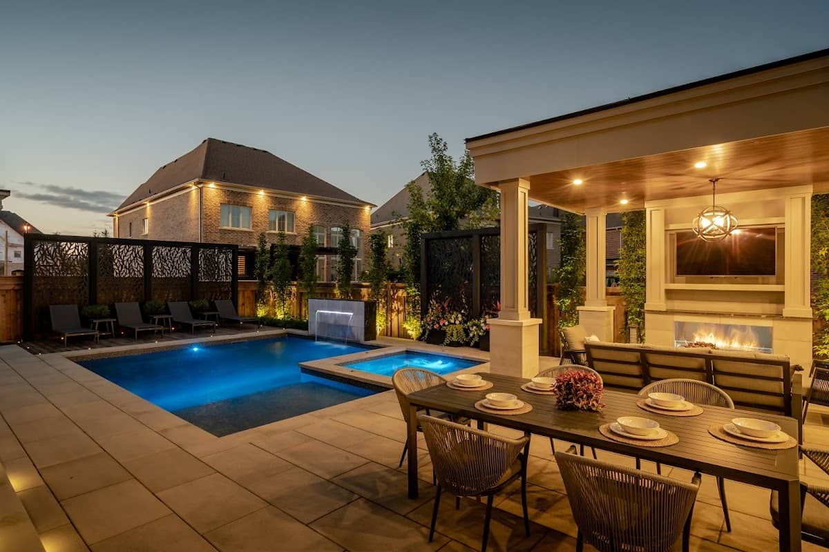 landscape design by Premium Landscaping & Pools Inc in Willowdale