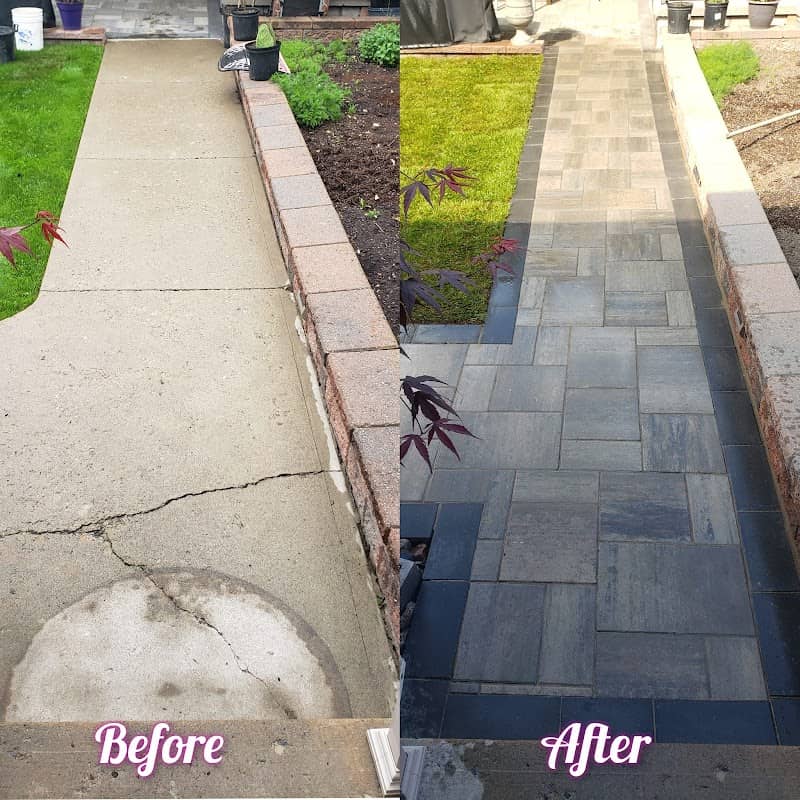 landscape design by Retro Stone Landscaping Ltd. in Forest Hill
