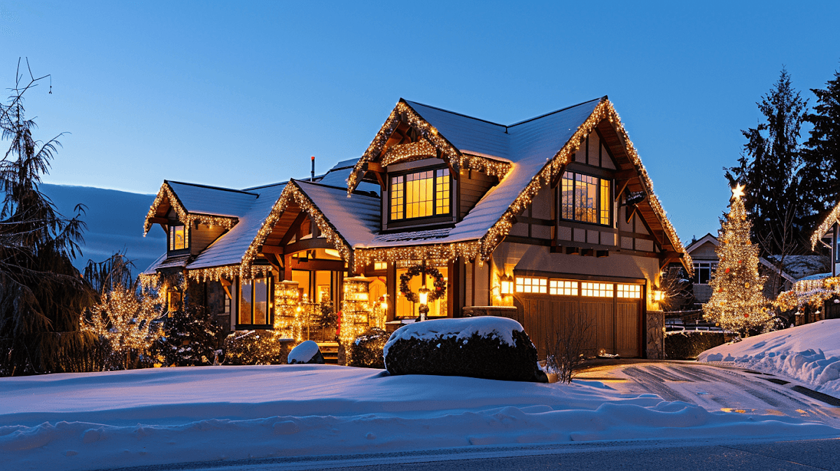 landscape lighting by Richmond Christmas Lights Installation: Trees, Roofline & Permanent Holiday Lighting in Richmond