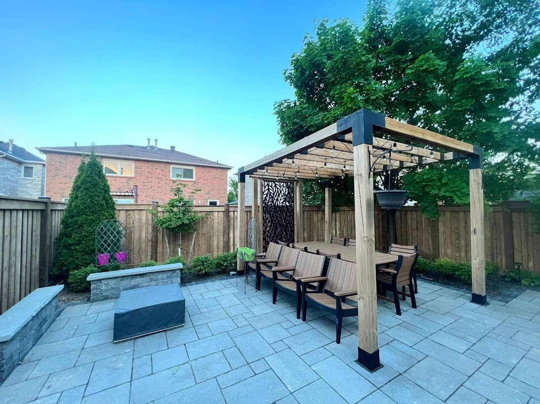 landscaping by RockLeaf Landscaping & Construction in Bayview Village