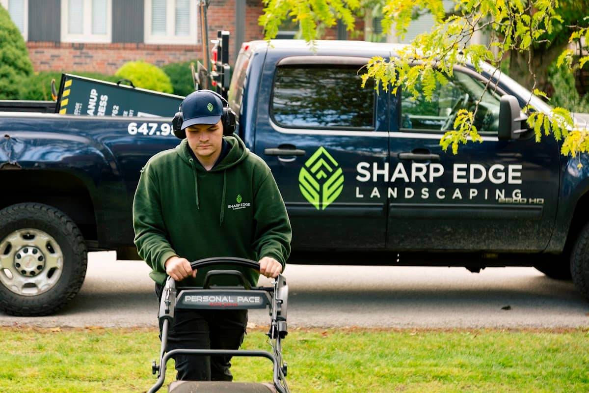 lawn care by Sharp Edge Landscaping in Oakville