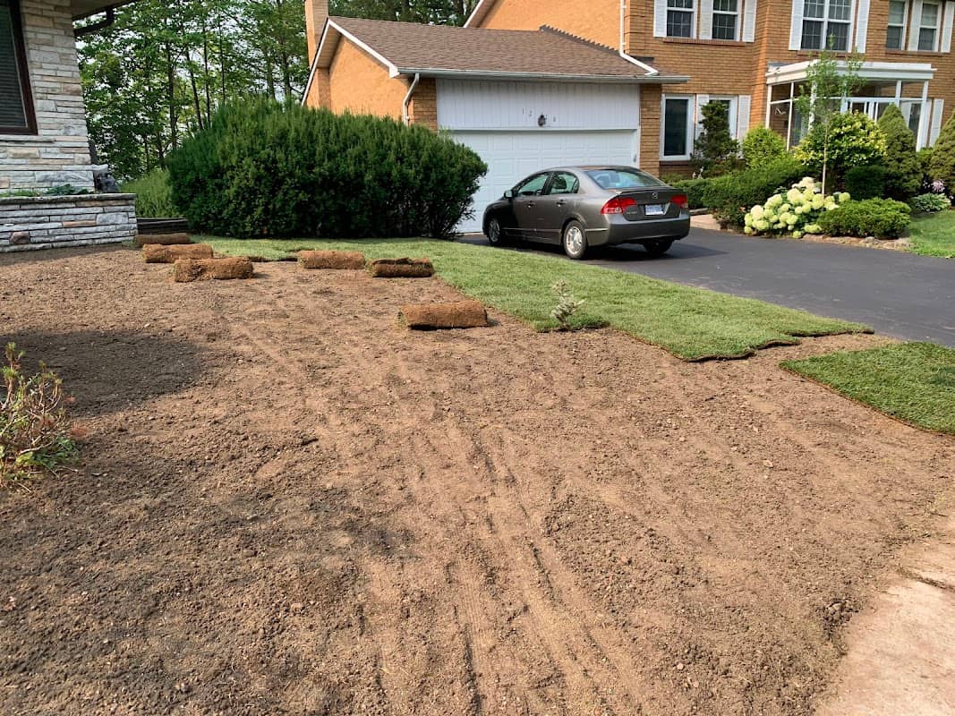 landscaping by Sod Man in Oakville