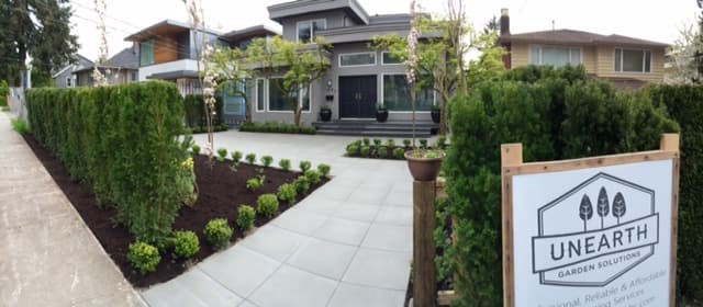 landscaping by Unearth Landscape Solutions Inc. in Lonsdale