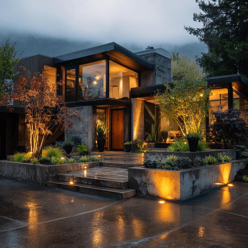Vancouver Landscape Lighting Moonlit, photograph 2 of West End