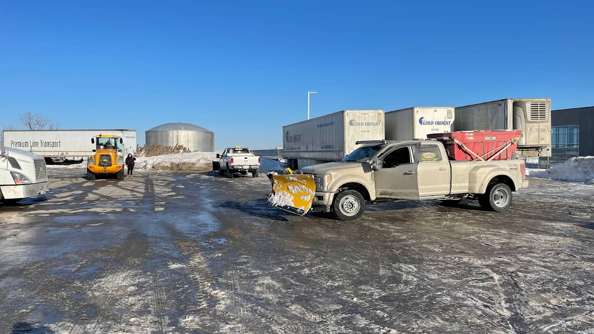 snow removal by Walsh Property Service in Brampton